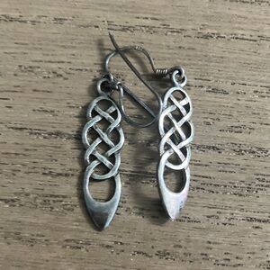Elegant sterling Silver Dangle Earrings 925